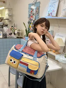 17.32inch Travel Tote Bag, Travel Essentials Bag, Dry Wet Separation, Casual Commuter Bag, Casual Nylon Duffel, Large Capacity, Multi-Functional, Lightweight, Student Backpack, All Seasons