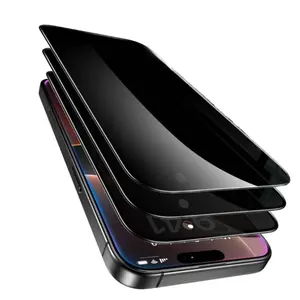 Privacy Protection Screen Protector Film for iPhone Series Smartphone, Anti-Spy Clear Easy Apply Smooth Surface Design, 3-Pack Set