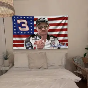 Dale Earnhardt American Flag 250th Anniversary – USA Semiquincentennial 1776–2026 Wall Flag, NASCAR #3 Patriotic Decor