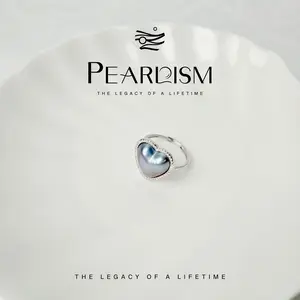 PEARLISM Multiple design Mabe Pearl Ring Seawater Pearl Adjustable Size