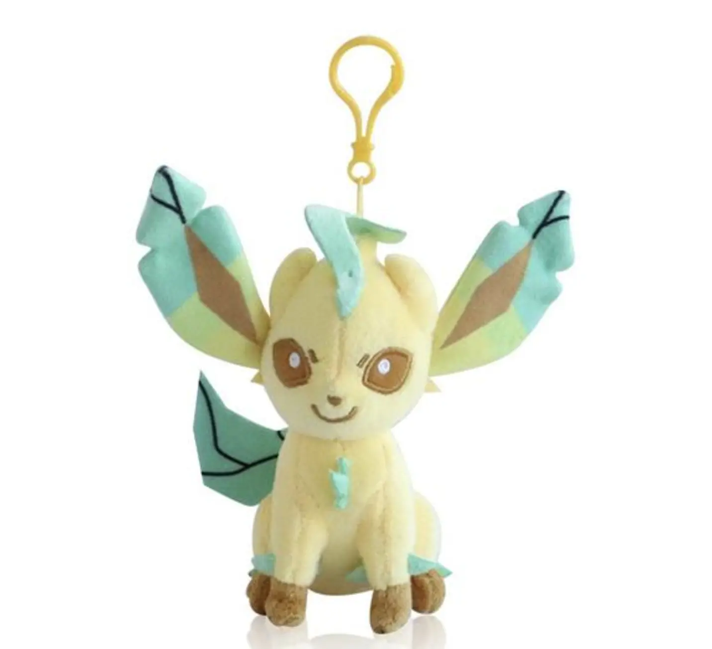 Leafeon 6" Plush Keychain Backpack Clip On Bag Hanger Charm Accessories