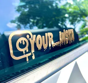 Custom Drip Decal Compatible With Instagram car sticker