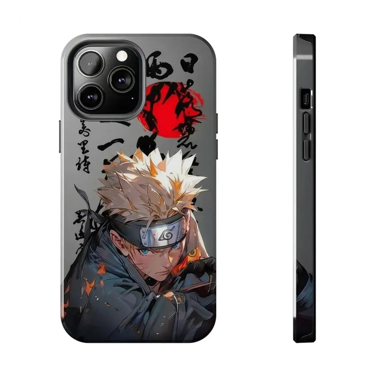Narutos-Akatsukis-Cloud Matte Phone Case Compatible with iPhone 17, 16, 15, 14, 13, 12, 11, X & Galaxy