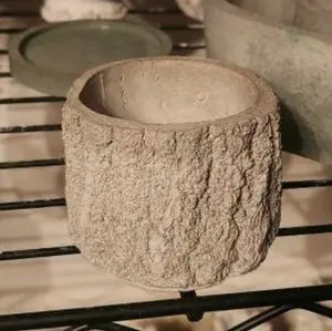 Concrete Tree Stump Planter/ Candle Holder