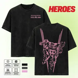 Tusk Act 4 JoJo T-Shirt Steel Ball Run Anime Manga game anime movie 2 sided washed tshirt sweatshirt hoodie graphic tees menswear