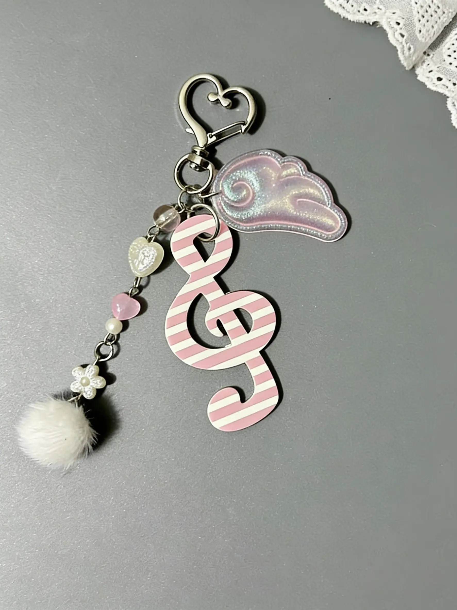 Bag Pendant Musical Note Bag Charm Trendy Bag Charms Three Styles Available Complex Design Sweet And Cute Korean-Style Artsy Gifts For Friends & Couples For Bags And Keys Bag Chain, Bag Accessory, Purse Accessories