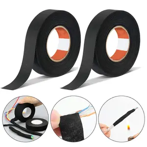 [Buy 1 Get 1]Wire Harness Automotive Cloth Tape,High Temperature Resistance Flame Retardant Waterproof Insulation Tape,Adhesive High Noise Resistance Heat Proof Chemical Fiber Fabric Electrical Tape for Wrapping Wiring Harness,Cable Protective.