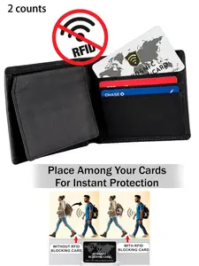 RFID Blocking NFC Credit Card Holder, Ultra-Thin Smart Wallet for Men & Women, Protects Up to 5 Cards, Perfect Fit for Purses