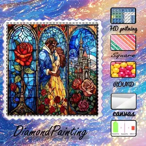 5D-DIY, advanced velvet canvas, diamond art diamond painting romantic fairy tale AB diamonds, fairy dust diamonds, crystal diamonds, perfect home decoration, handmade diamond art painting kit, special craft diamond art kit, Diamond Painting Kits
