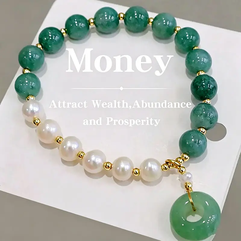 High quality Natural Jade Bracelet With Green Dount Charm Blue Water Jade For Daily Wear jade bracelet