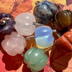 Pumpkin Crystal Carvings