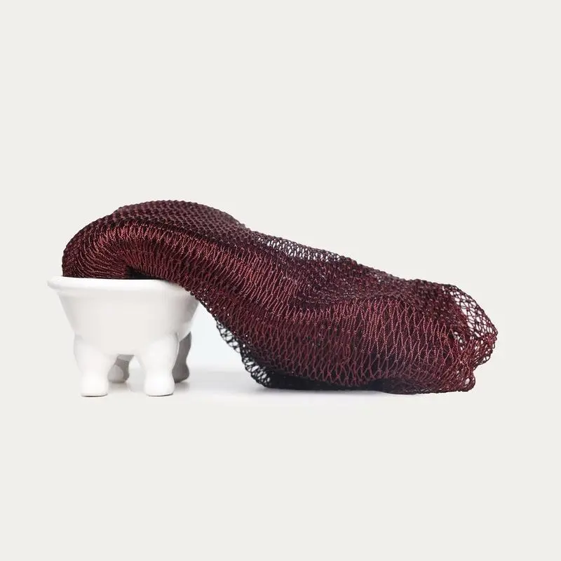 African Exfoliating Bath Sponge, Ethically Sourced from Nigeria, Authentic Porous Net Sponge for Bathroom Hygiene, Quick-Drying Home Supplies Towel Alternative