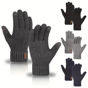 Warm Alpaca Wool Touchscreen Gloves, Ideal for Winter Office, Outdoor Hiking, Fishing, Cycling, Perfect Gift Choice