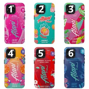 Alani Phone Case, Energy Drink Tough Case For iPhone Models, Favorites orange kiss variety, Trendy Preppy Design 11 -17 Pro Max
