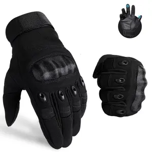 Five-Finger Tactical Gloves Touchscreen Hard Protective Shell Breathable Non-Slip Sports Gloves Outdoor Cycling Combat Work Shooting Gloves Motorcycle Gloves