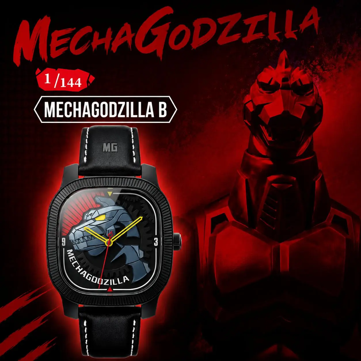 WEART Art Wear Watch - Godzilla Series Trendy Monster Themed Wristwatch Stylish Daily Outfit Accessory Cool Collectible Timepiece For Godzilla Fans And Teen Collectors Blind Box / Mystery Box
