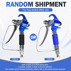 R LIRUN 3600 PSI Airless Paint Spray Gun - High-Pressure Multi-Surface Spray Guns, Lightweight Durable Build, Smooth Pull Trigger, for Wall, Fence, Furniture Painting Garden