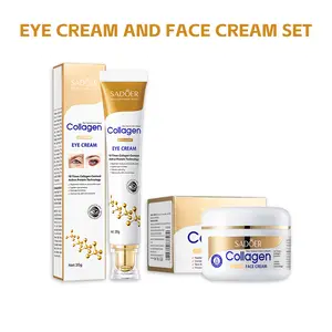 2-Piece Collagen Power Set | Deep Hydration Face Cream + Brightening Eye Gel Cream | Essential Skincare Gift Kit for All Skin Types | Value Bundle