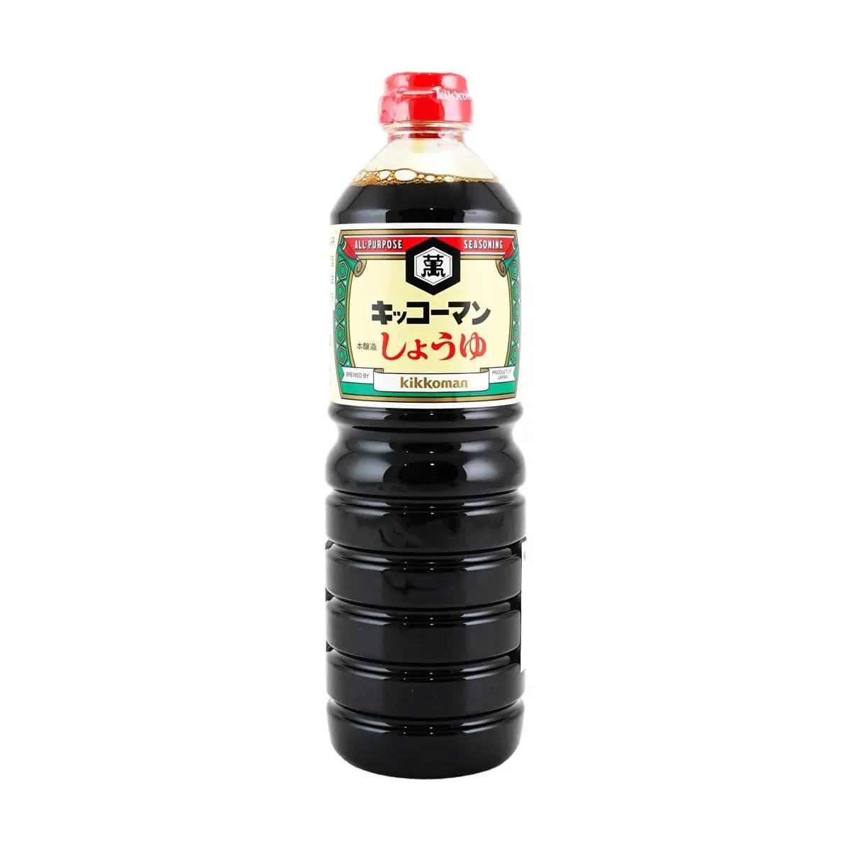 Kikkoman Honjozo Dark Soy Sauce for Cooking & Color - 1000ml Japanese Brewed Seasoning