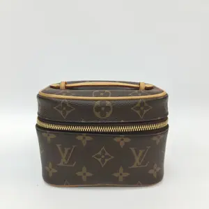 Pre-owned Louis Vuitton canvas Toiletry Bags Monogram Nice MINI Vanity XP02053 【BF 12Z】