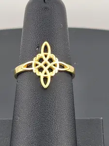 Witch's Knot Protection Ring – 925 Sterling Silver Wiccan Symbol Jewelry