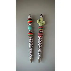 Brown Cow Print Serape Pens