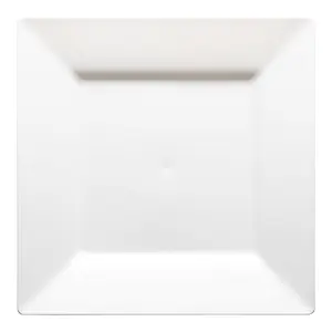 White Square Plastic Cake Plates (6.5")
