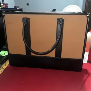 LOVEVOOK Canvas Laptop Tote Bags for Women,15.6 inch and 17.3 inch Large Professional Teacher Work Bag Purse，Lightweight Computer Bag Briefcase Business Office ,TikTokShopBackToSchool
