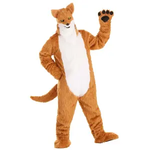 Adult's Fox Costume With Mouth Mover Mask