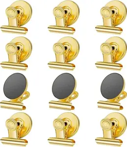 12 Pack Refrigerator Magnets Fridge Magnetic Clips Heavy Duty, Fridge Magnet Clips, Whiteboard Magnets Clips, Clips Magnets for Fridge, Whiteboard, Refrigerator