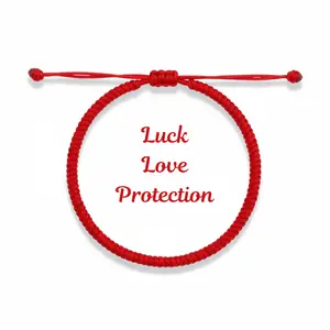 Red Bracelet for Women, Vajra Knot Auspiciousness Kabbalah Red String Bracelet, Adjustable  Bracelet for Protection for Men Tibetan Bracelet with Talisman, Friendship Bracelets Handmade