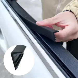 4-Pack Car Window Seal Strips, Universal Self-Adhesive Rubber Seals, 1 Meter V-Shaped Door Gaskets, Durable Automotive Accessories, Car Parts