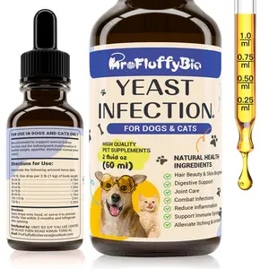Dog Ear & Skin Relief Drops, Yeast Infection Treatment for Dogs –  60ml | Soothes Itching, Supports Healthy Ears & Skin, Allergy Relief for Puppies & Dogs