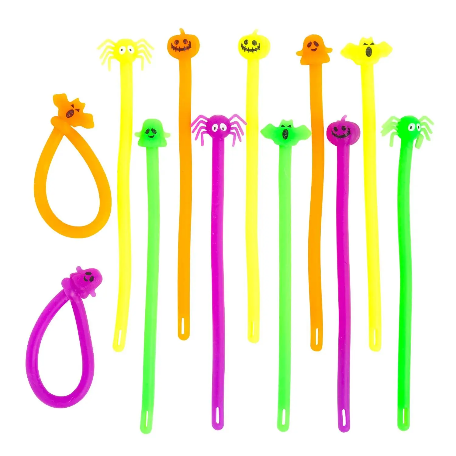 Halloween Stretchy Fidget Bracelets - 12 Pc.