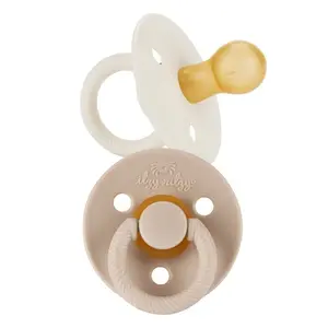 Itzy Soother™ Natural Rubber Pacifier - Cherry-Shaped Nipple, Double-Soothing Design, BPA Free & PVC Free, Suitable for Ages 0-6 Months