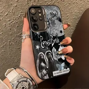 A Themed Collage of The Corpse Bride Suitable for Samsung iPhone S25ULTRA, S24PLUS, S23FE, S22,Exclusive Phone Cases, Featuring Dirt Res,suitable for fans to collect,Halloween gift., Accessories, Smartphone