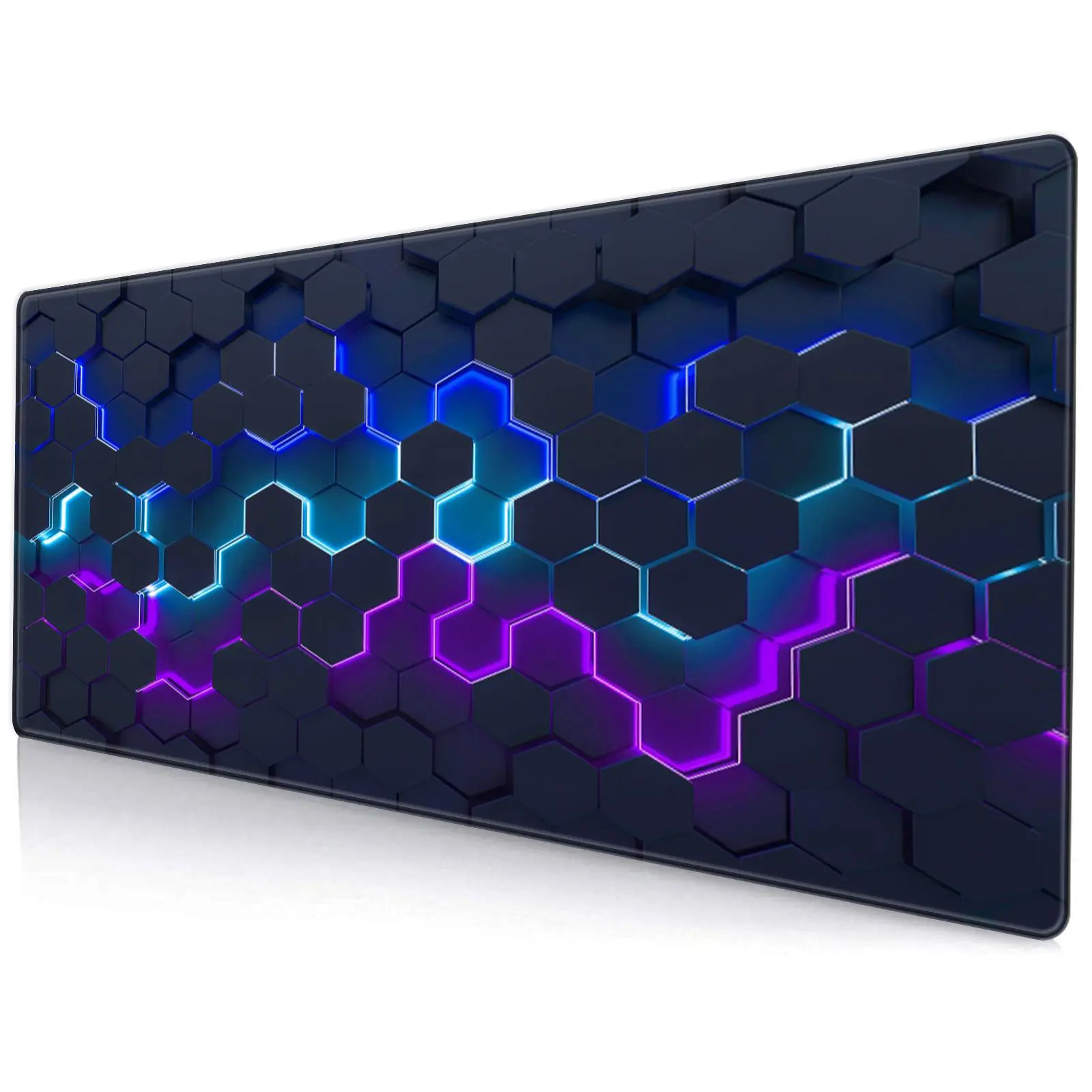 Honeycomb Geometric Diamond Pattern Gaming Mouse Pad, 1 Count Large Non-slip Rubber Desk Pad with Precise Edge Stitching, Washable Mouse Pad for Office Use, Gaming Mousepad, Computer Mouse Pad