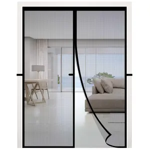 Magnetic Door Screen(Size:36*80/32*80/36*96), Self Sealing Mesh Partition for Keeps Bugs Out, Auto Close Screen Door Mesh with Magnets, Pet & Family Friendly Screen Door, Easy Installation