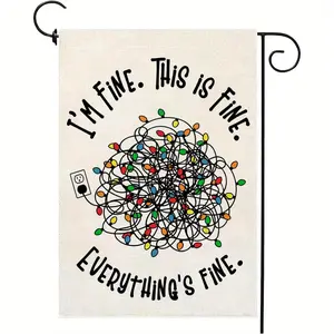 Christmas Garden Flag Xmas Funny Inspirational 12 X 18 Inch Vertical Double Sided Winter Holiday Decorations Yard Outdoor Party Decor