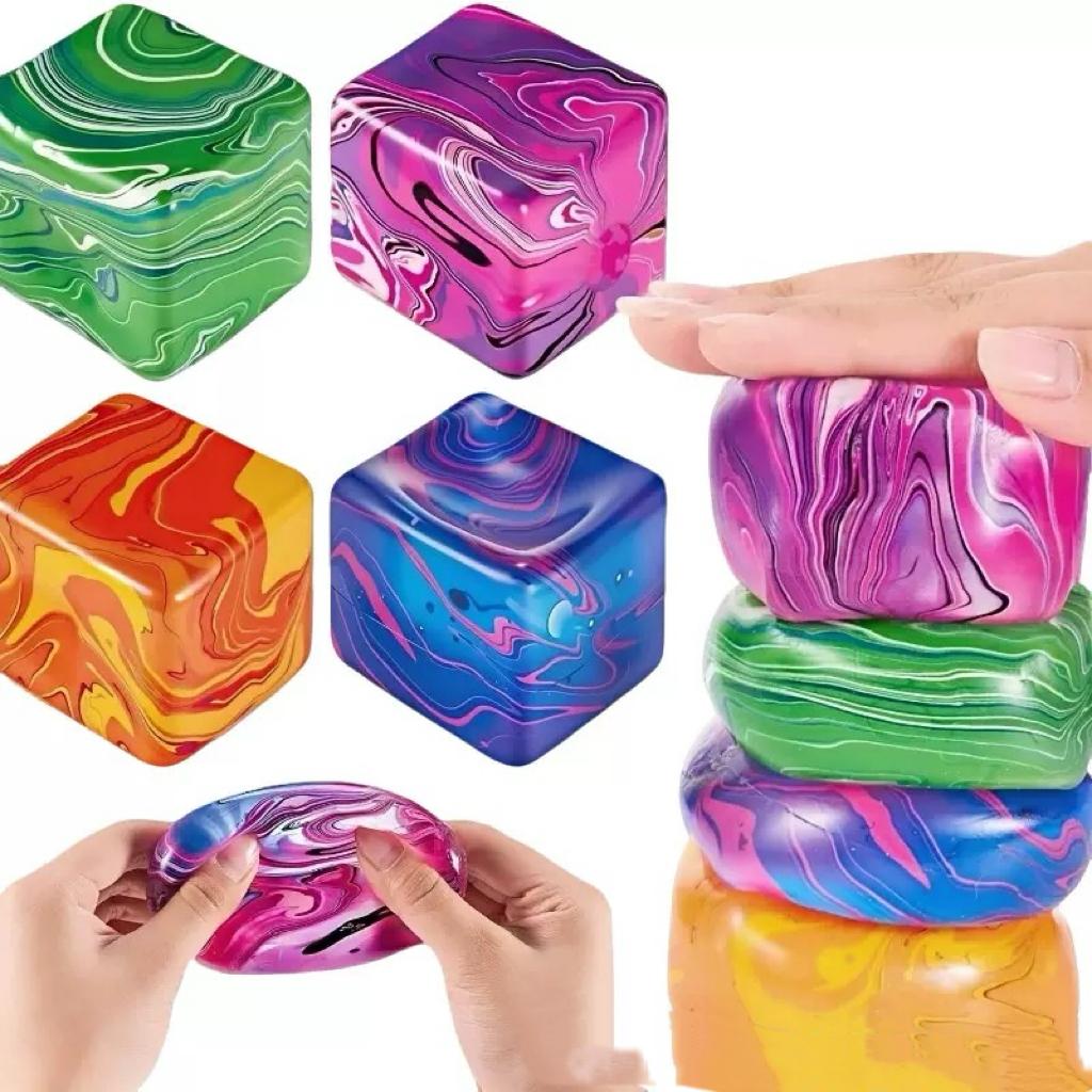 Squishy Stress Cube For Anxiety Relief & fun,Perfect Gift For Adults