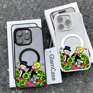 Trendy Money Bags Cartoon Rich Lifestyle Tuff Phone Case, Stylish Protective Cover for iPhone 17 Air 16 Pro Max 15 14 Plus 13 12 11 ProMax & Samsung S22 S23 S24 S25 Ultra Plus