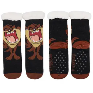 Cozy Moments Looney Tunes Tasmanian Devil Sherpa Socks