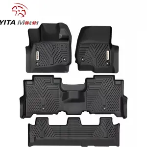 【fathersdaygift】TPE Floor Mats fits 2018-2024 Ford Expedition / Expedition Max Bench, All Weather, Waterproof