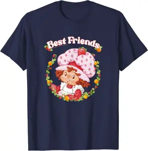 Strawberry Shortcake Best Friends Vintage Cutie Pie Wreath T-Shirt - Elaynavi Shop 32B0CC3MLJR2