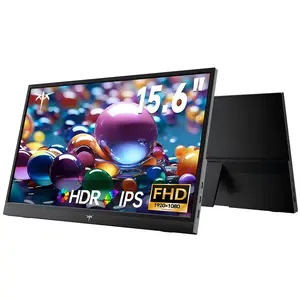 #KTC Live Bidding 1080P FHD 60Hz Portable Monitor 15.6 Inch,  USB-C HDMI Laptop Screen, IPS HDR Twith Speakers