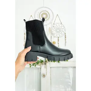 Sizes 5 or 6 // Sock Bootie with Lug Sole