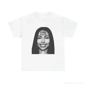 Unisex “FREE THUG” Mariah The Scientist White Tee