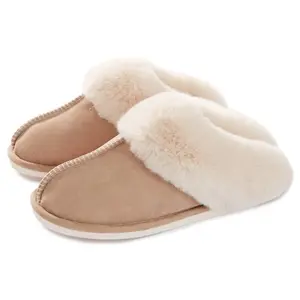 Mens and Womens Slipper with Memory Foam Fluffy Soft Warm Slip On House Slippers Anti-Skid Cozy Plush for Indoor Outdoor  Footwear Flipflop Flipflop Slide
