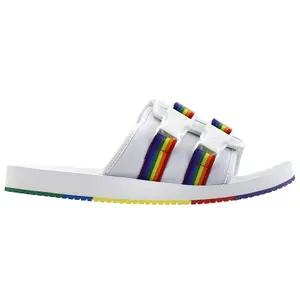 PUMA Mens Wilo Lux Nylon Multicolor Slide Casual Sandals Casual - White