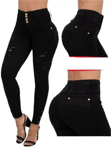 6703 Colombian High waits butt lifter Jean's Colombianos Cintura Alta Levanta Cola